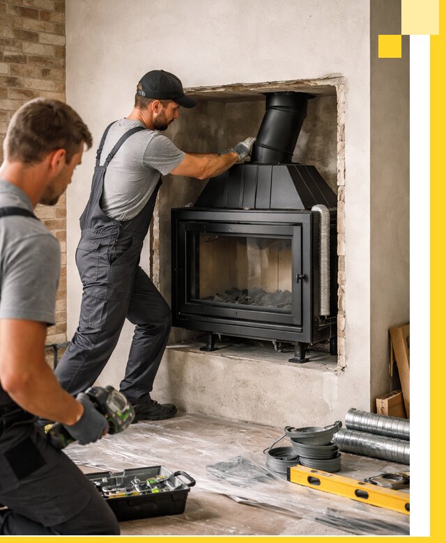 Установка каминных топок в Уссурийске: монтаж, подключение