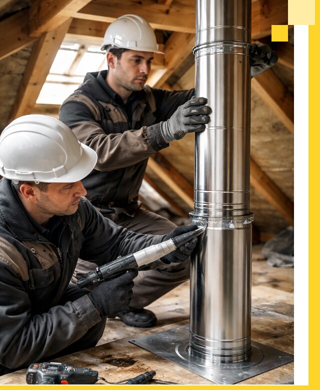 Монтаж дымоходов для каминов в Уссурийске с гарантией качества