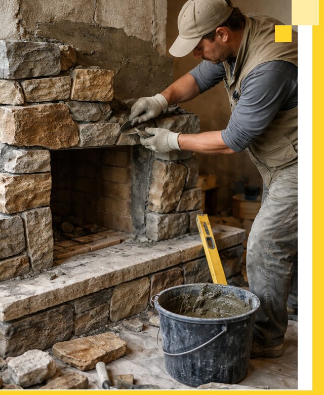 Изготовление и установка каменных каминов под ключ в Уссурийске