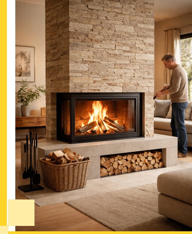 Дровяной камин под ключ в Уссурийске от 206200 р. | ЭриданСср