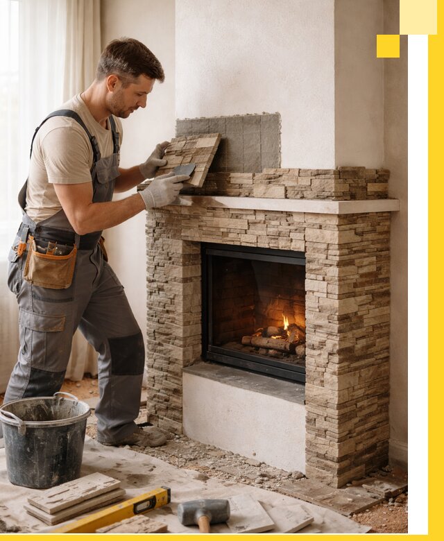 Изготовление и монтаж каминов для дома под ключ в Уссурийске