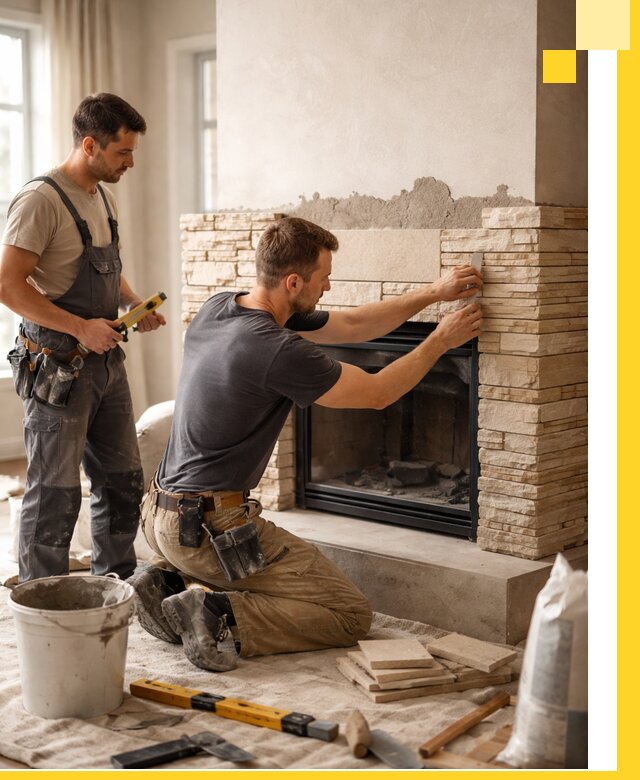 Установка и монтаж каминов для загородного дома в Уссурийске