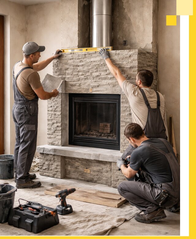 Профессиональный монтаж каминов под ключ в Уссурийске для дома