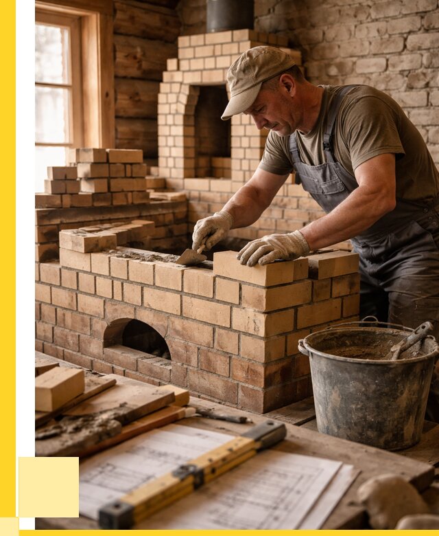 Кладка печей из кирпича в Уссурийске цены от 30930 р. - ЭриданСср