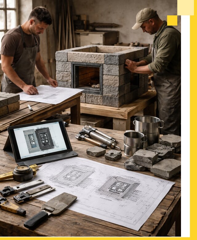 Разработка проектов печей с согласованием и монтажом в Уссурийске