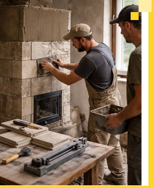 Профессиональная облицовка печей в Уссурийске: керамика и камень