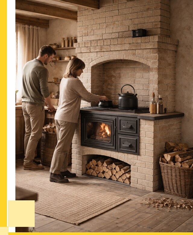 Печи с плитой в Уссурийске от 46395 р. | ЭриданСср — кирпичная печь