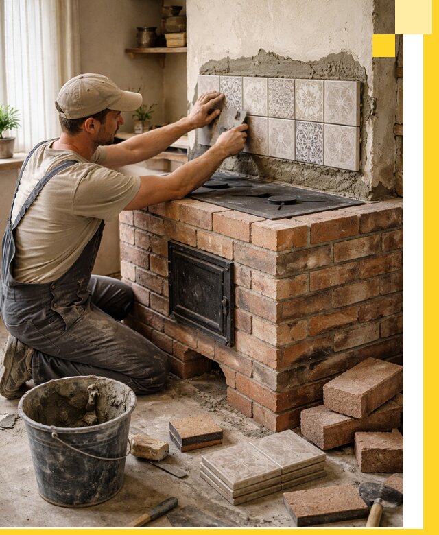 Печи с плитой на заказ монтаж гарантия и сервис в Уссурийске