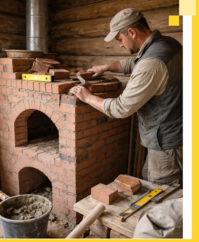 Изготовление и установка русских печей в Уссурийске под ключ