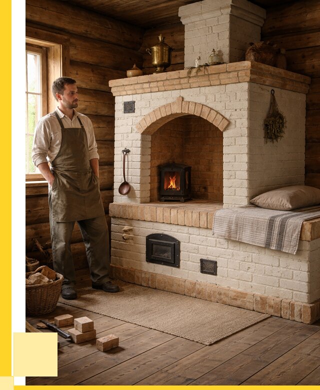 Русские печи с лежанкой под ключ в Уссурийске от 154650 р. ЭриданСср