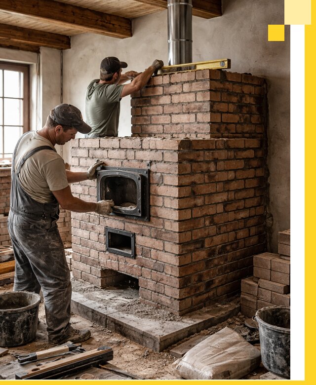 Печи для загородного дома под ключ в Уссурийске — монтаж и сервис