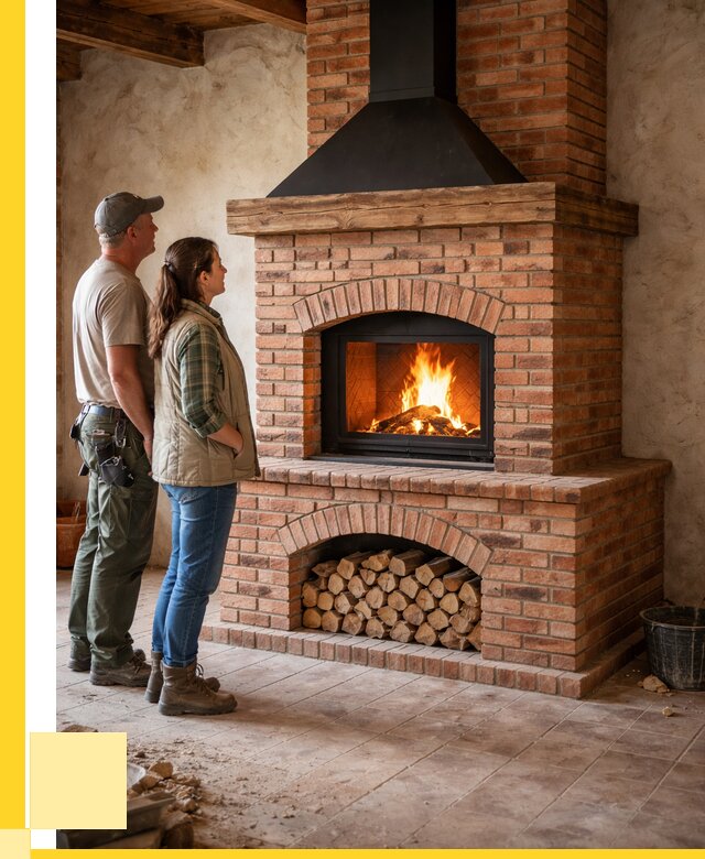 Печи камины из кирпича в Уссурийске от 123720 р. | ЭриданСср