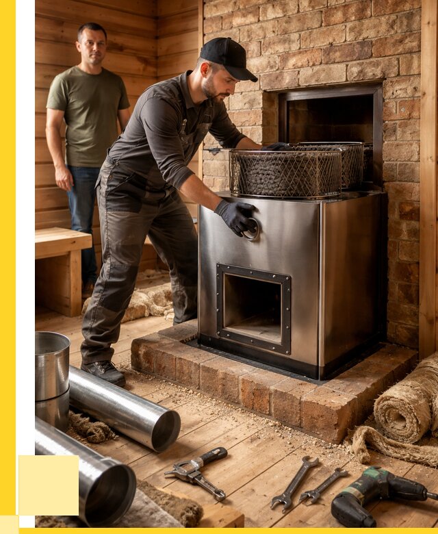 Монтаж банных печей под ключ в Уссурийске от 18558 р., ЭриданСср