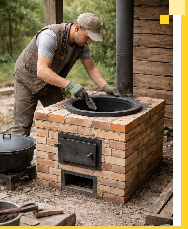 Изготовление и установка печей для казана в Уссурийске под ключ