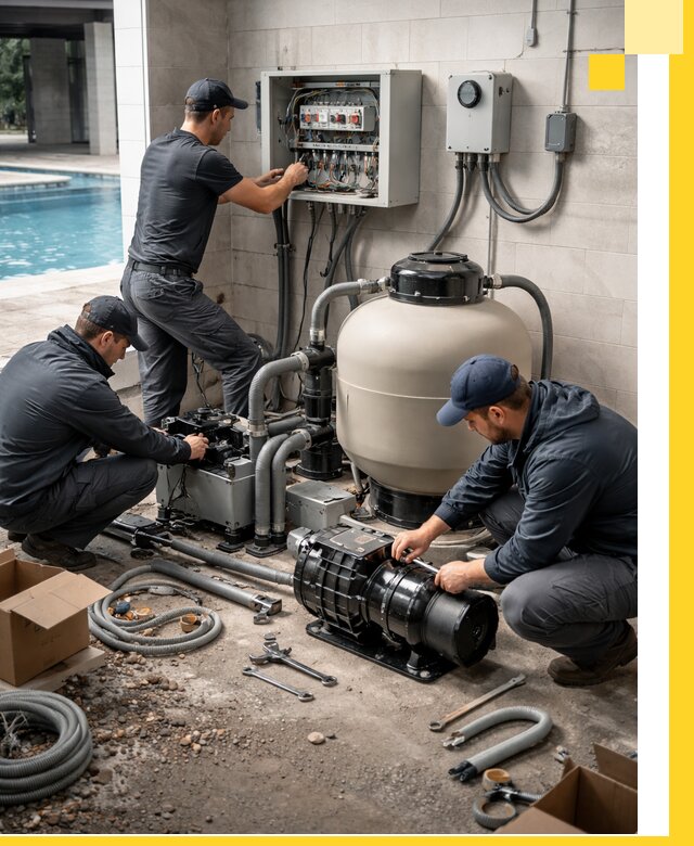 Профессиональный монтаж оборудования для бассейнов в Уссурийске