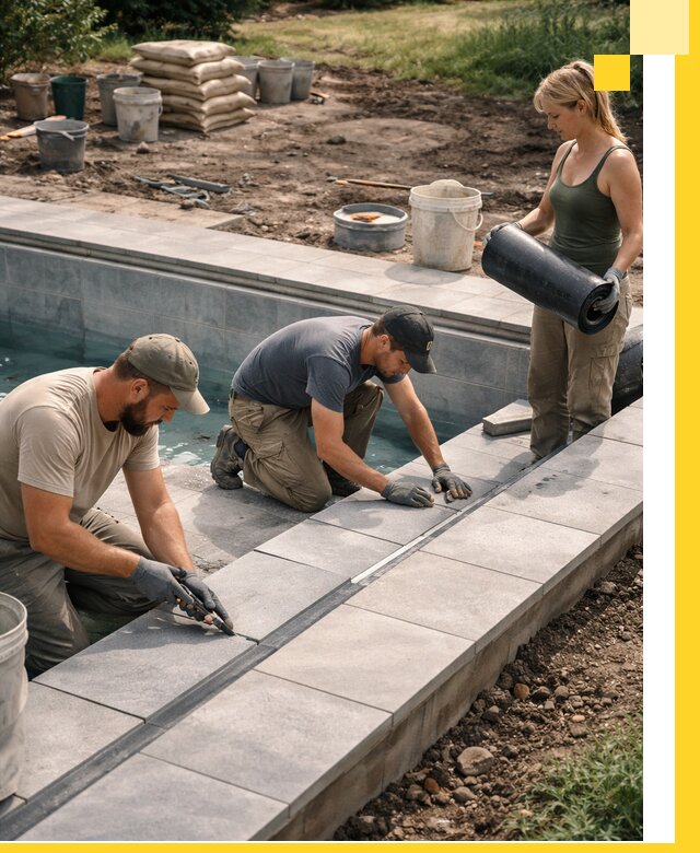 Строительство и монтаж уличных бассейнов под ключ в Уссурийске