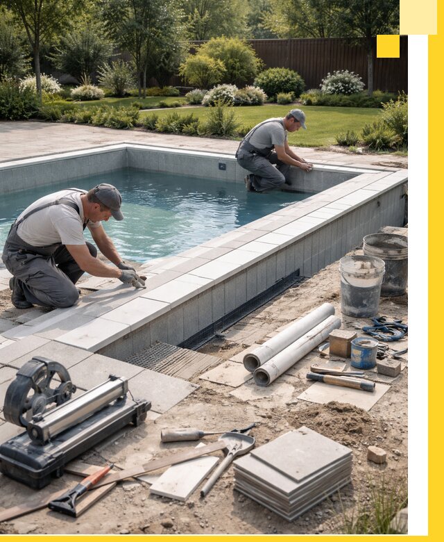 Строительство открытых бассейнов под ключ в Уссурийске профессионально