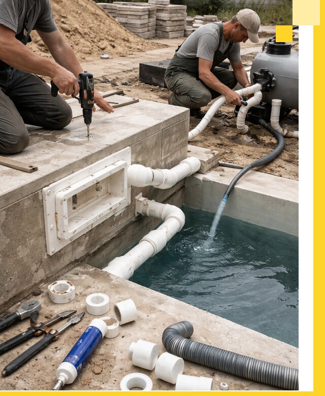 Строительство скиммерных бассейнов под ключ в Уссурийске