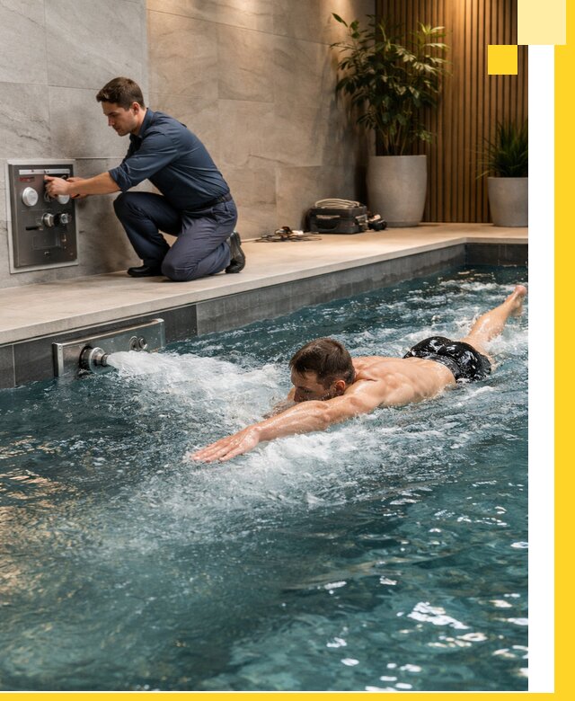 Проектирование и монтаж бассейнов с противотоком в Уссурийске