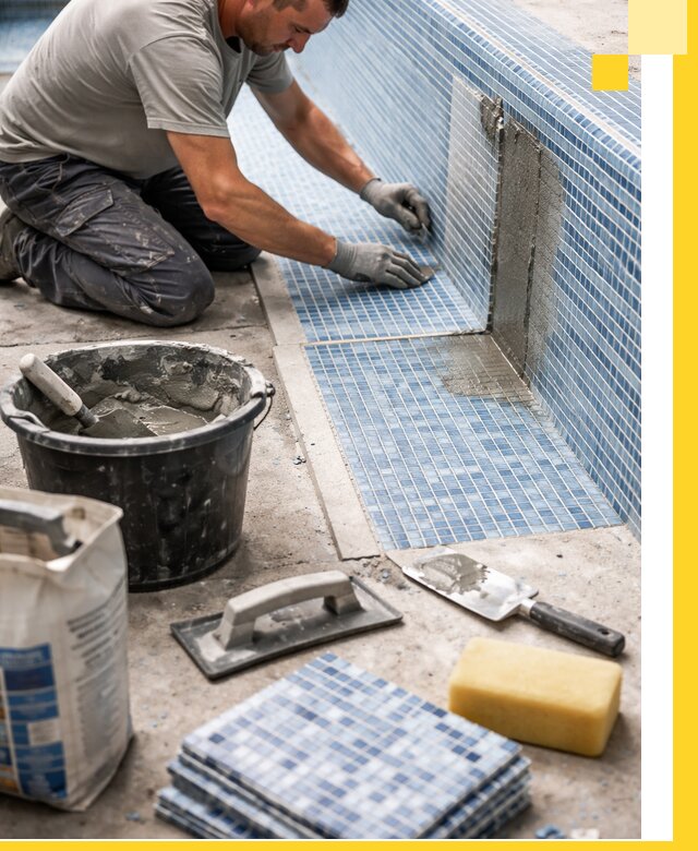 Укладка и ремонт мозаики для бассейнов под ключ в Уссурийске