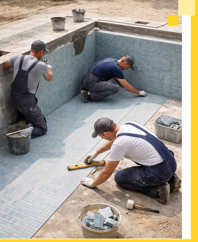 Укладка и установка плитки для бассейнов под ключ в Уссурийске