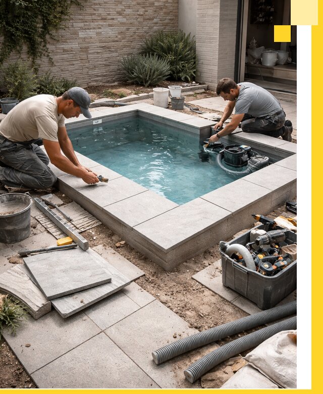 Мини бассейны под ключ в Уссурийске, дизайн и установка