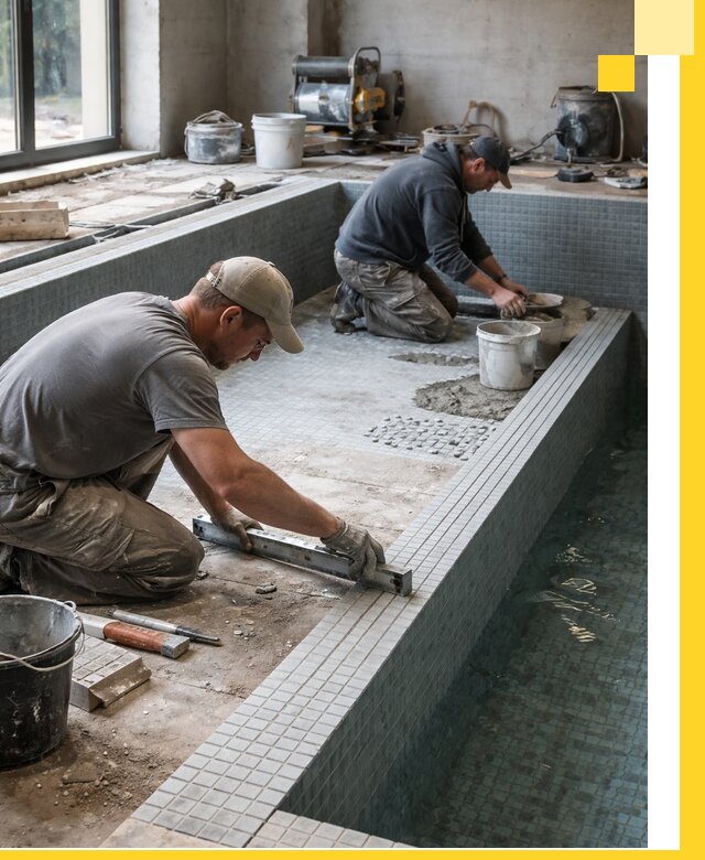 Строительство бассейна в частном доме в Уссурийске под ключ