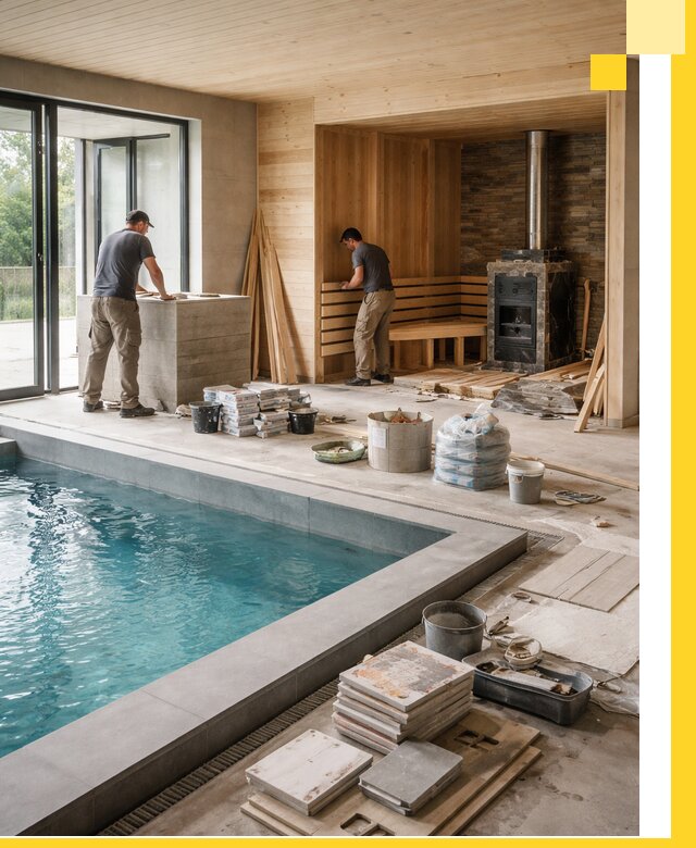 Проектирование и строительство бань с бассейном в Уссурийске