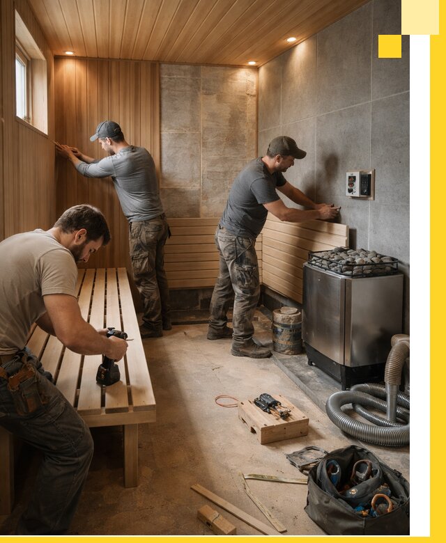 Сауны под ключ в Уссурийске, проектирование, строительство, отделка
