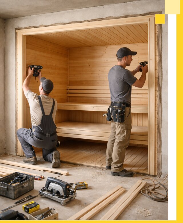 Монтаж саун под ключ в Уссурийске — проектирование и установка