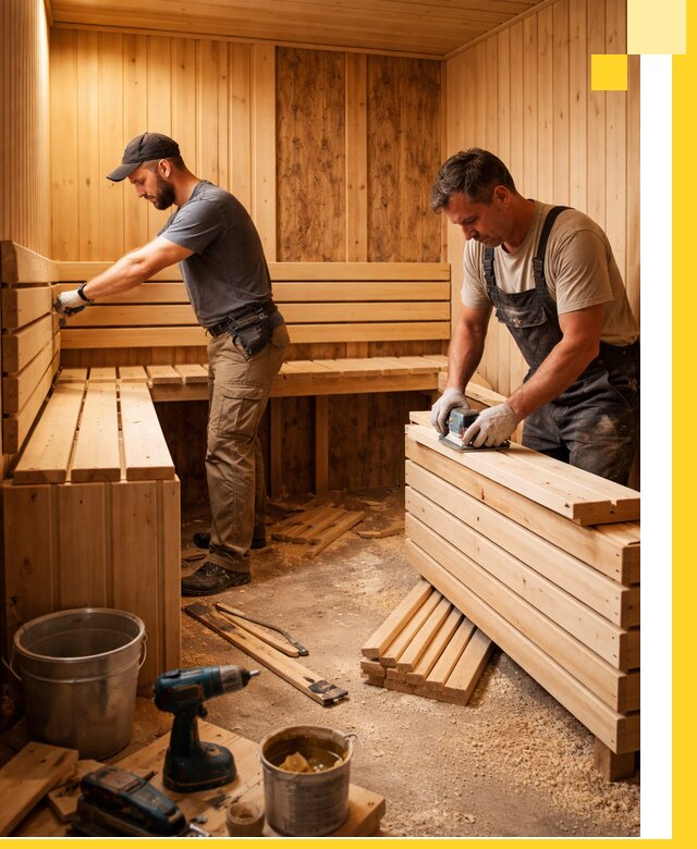 Профессиональный комплексный ремонт саун под ключ в Уссурийске