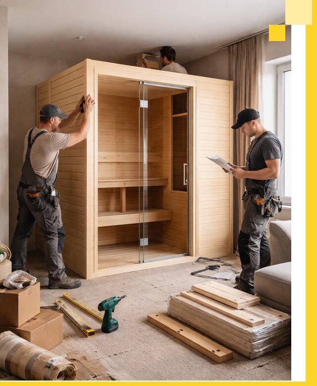 Установка и благоустройство саун в квартире в Уссурийске