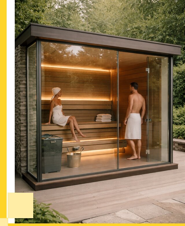 Сауна стеклянная и двери для сауны в Уссурийске от 257750 р. | ЭриданСср