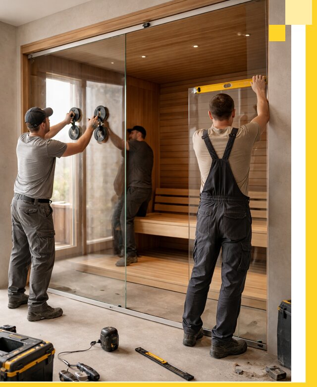 Производство и монтаж стеклянных саун под ключ в Уссурийске