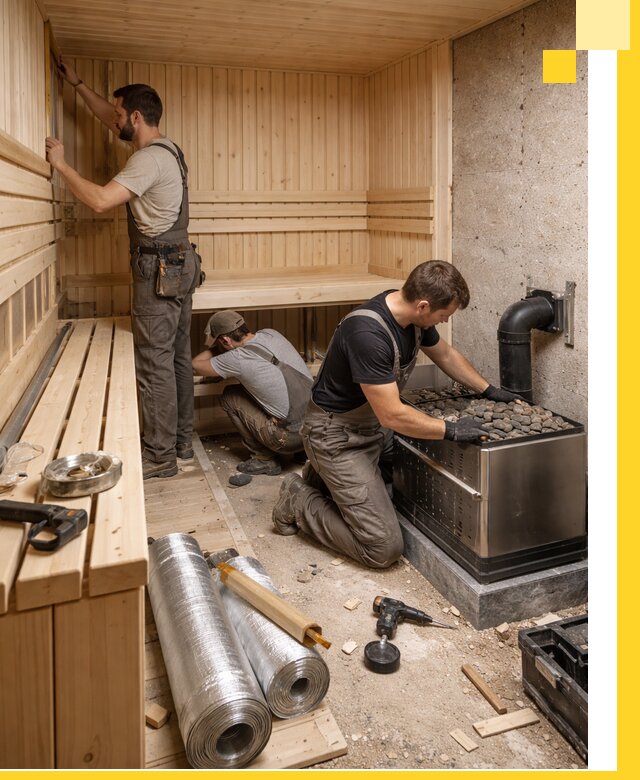 Индивидуальные сауны на заказ в Уссурийске под ключ, проект и монтаж