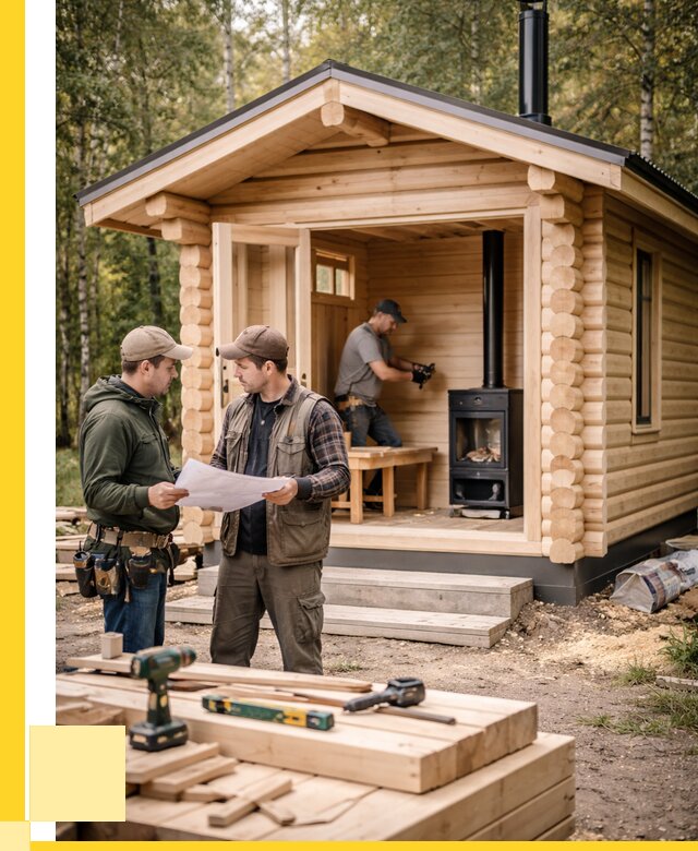 Монтаж бань под ключ в Уссурийске — от 206200 р. | ЭриданСср