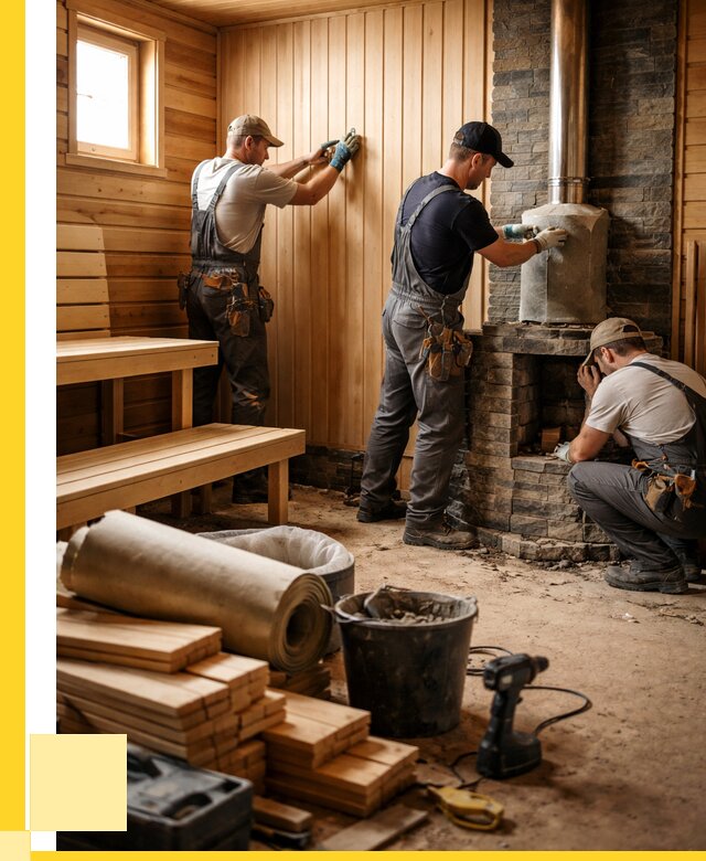 Ремонт бань под ключ в Уссурийске от 46395 р. | ЭриданСср