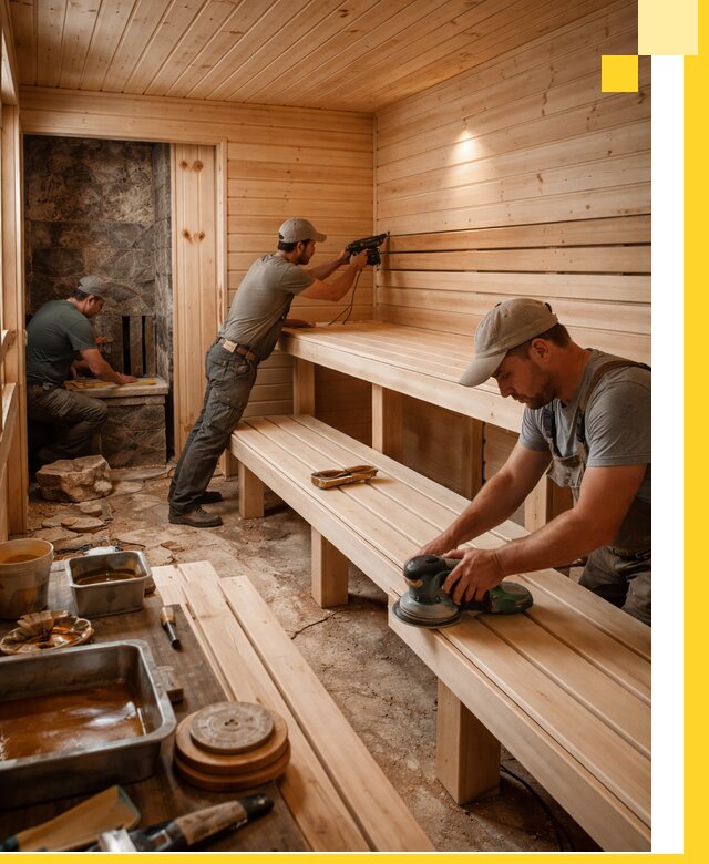 Профессиональная отделка бань в Уссурийске под ключ, с гарантией