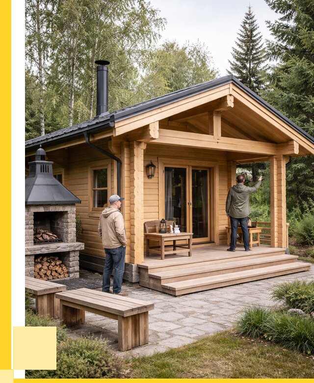 Деревянные бани под ключ в Уссурийске от 463950 р. | ЭриданСср