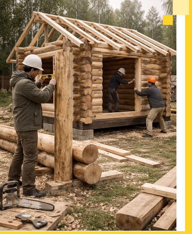 Строительство бань для дачи под ключ в Уссурийске с доставкой и монтажом