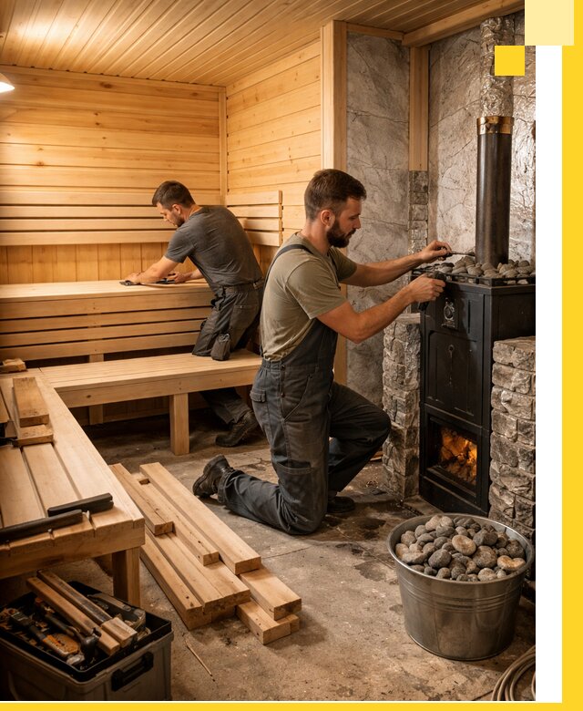 Дизайн и строительство интерьеров бань под ключ в Уссурийске