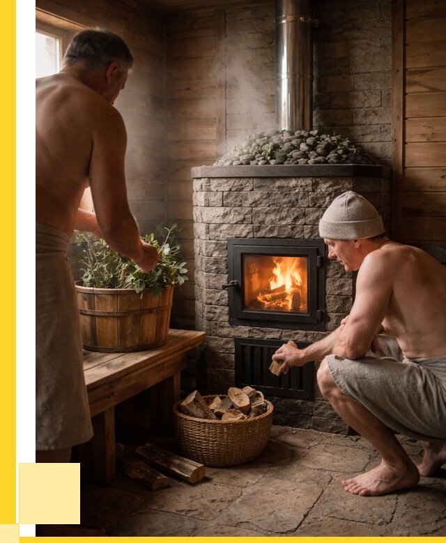 Банные печи под ключ в Уссурийске от 46395 р. | ЭриданСср кирпичная