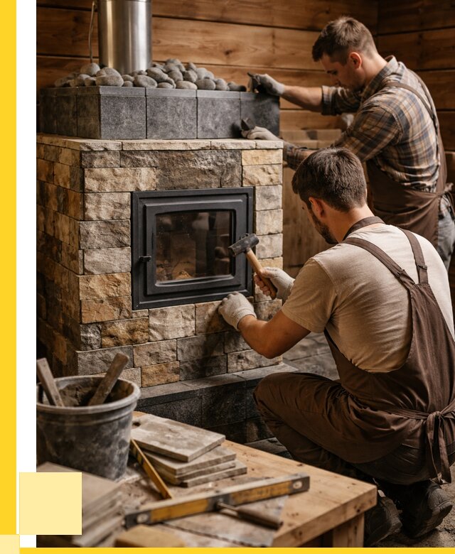 Облицовка банной печи в Уссурийске от 15465 р. | ЭриданСср