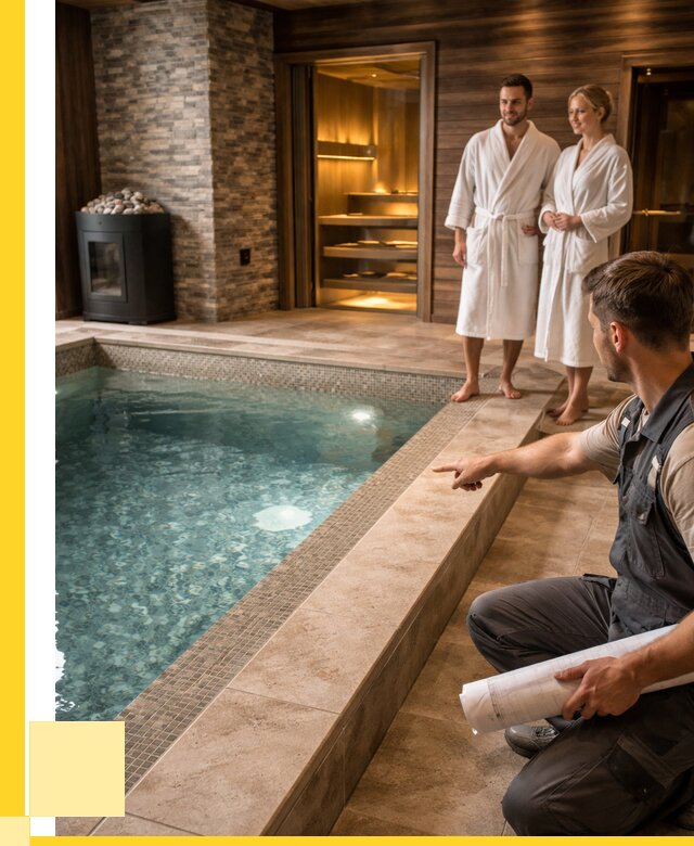 Проект бани с бассейном под ключ в Уссурийске от 67015 р. | ЭриданСср