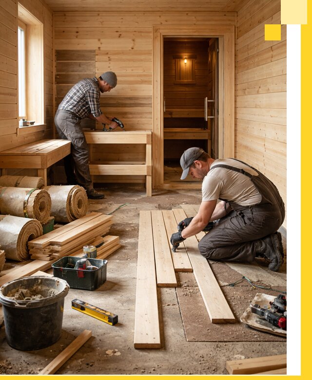 Индивидуальный проект бани с комнатой отдыха под ключ в Уссурийске