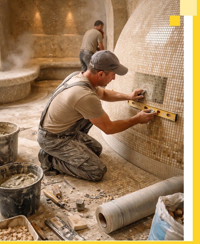 Хамам под ключ в Уссурийске: проектирование, строительство, отделка