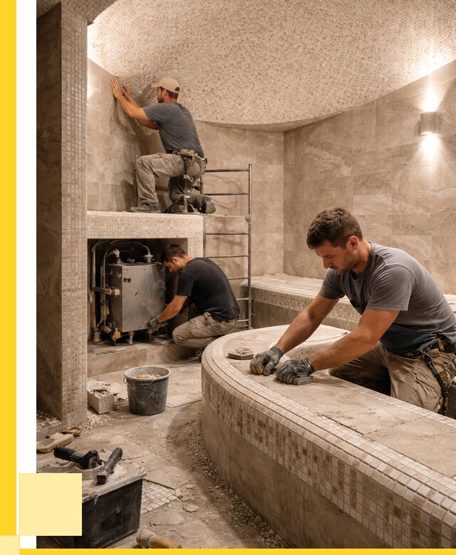 Монтаж хамамов под ключ в Уссурийске от 257750 р. ЭриданСср