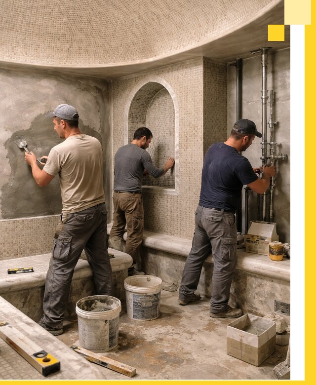 Профессиональный монтаж хамамов под ключ в Уссурийске с гарантией