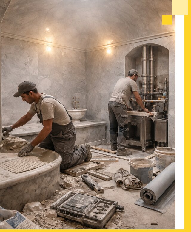 Строительство турецких бань хаммам под ключ в Уссурийске