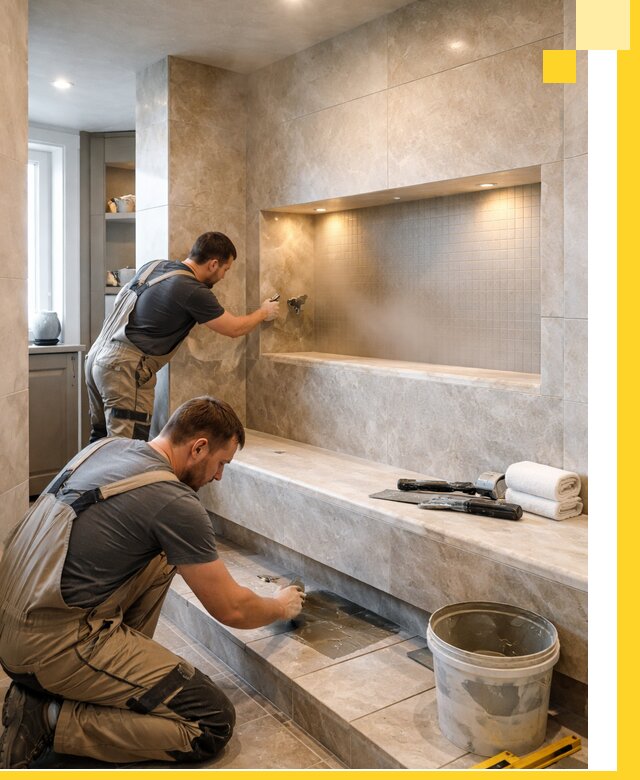 Профессиональное строительство хамама в квартире в Уссурийске